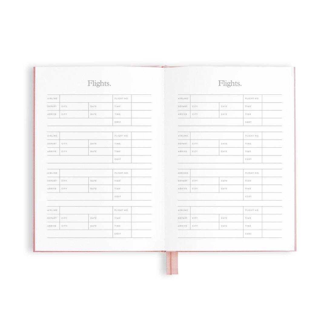 Fox & Fallow - The Traveller Mini Travel Diary - Dusty Rose