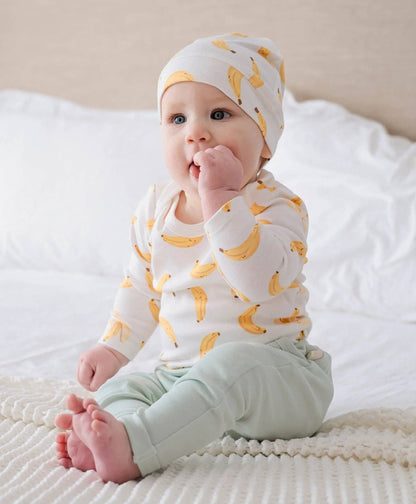 Lūmmi in Colour Babywear - Organic Cotton Slouchy Track Pants - Lime Green