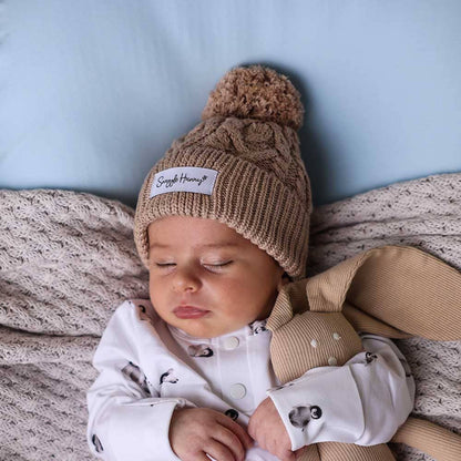 Snuggle Hunny - Hazelnut Organic Baby Knit Beanie