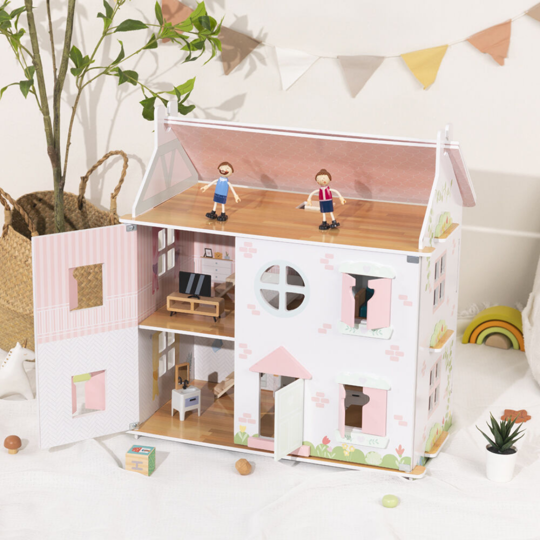 Wooden Doll House furniture detail