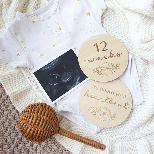 Snuggle Hunny - Bloom Pregnancy Wooden Milestone Cards