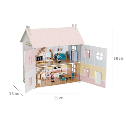 Wooden Doll House full set