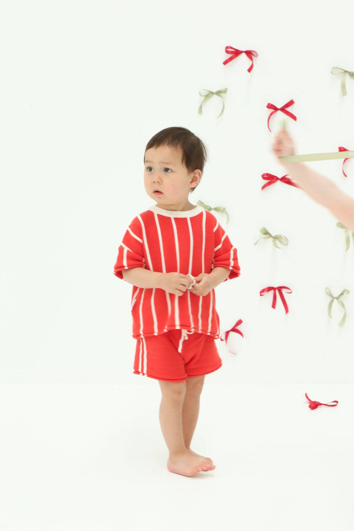 FRECKLES the label - Pre-Order Retro Stripe Knit SET | Winterberry