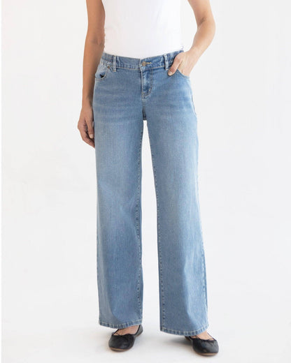 Soon Maternity - Heaven Straight Jeans - Mid Wash