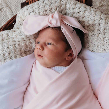 Snuggle Hunny - Baby Pink Organic Topknot