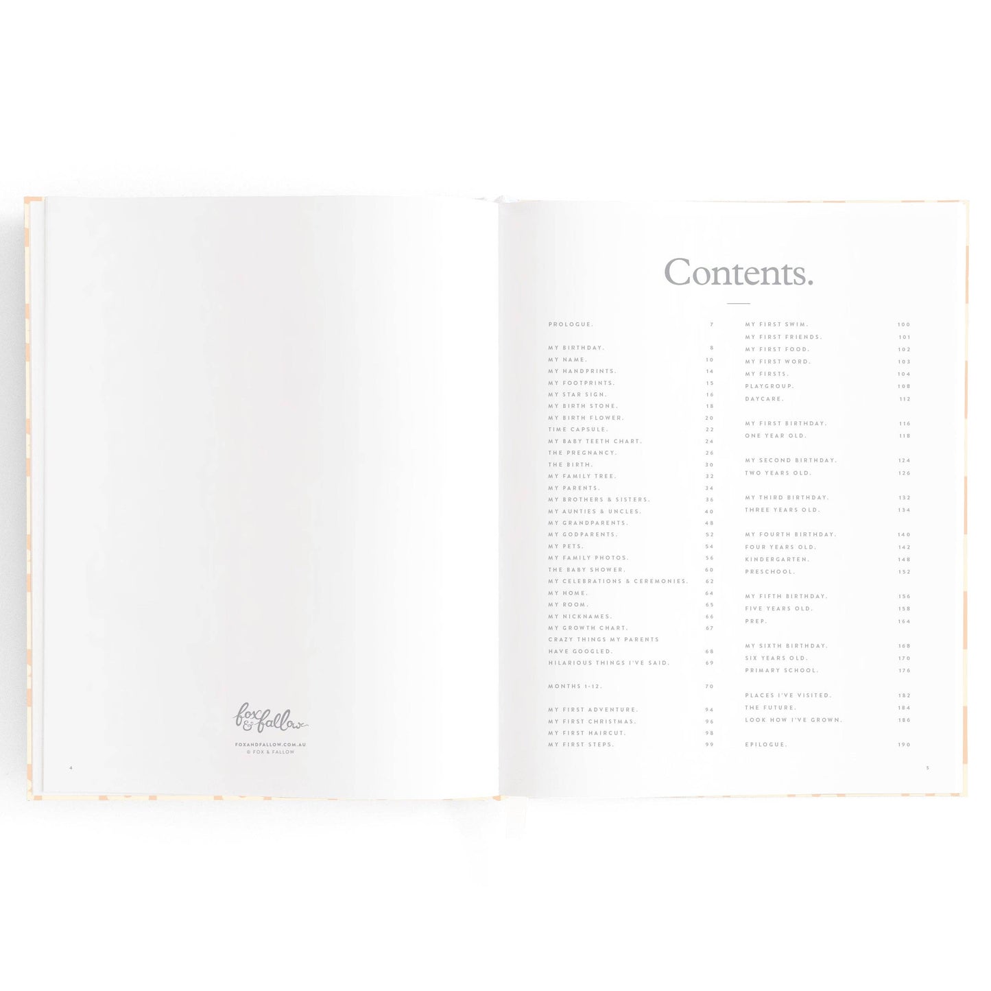 Fox & Fallow - Baby Book Daisy Grid