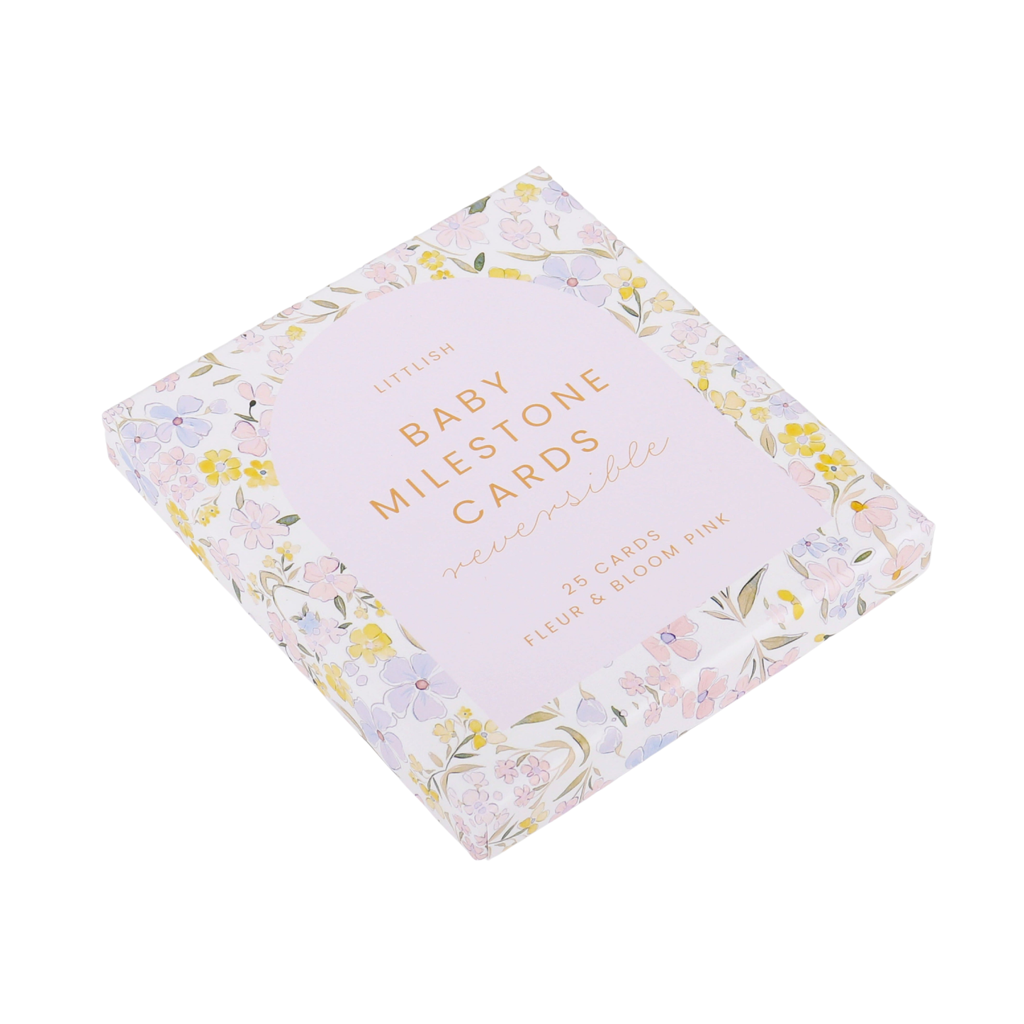 The Beige Collective - Baby Milestone Cards | Fleur & Bloom Pink