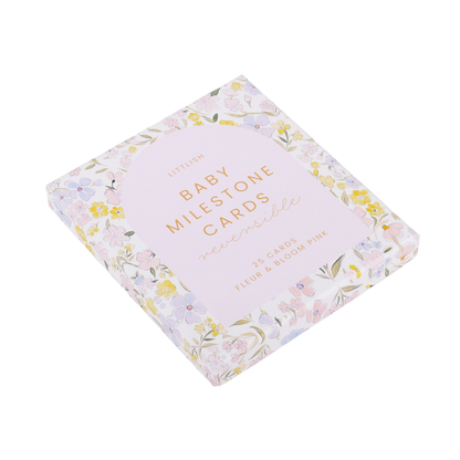 The Beige Collective - Baby Milestone Cards | Fleur & Bloom Pink