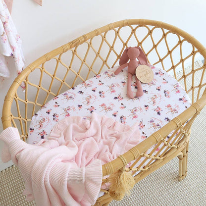 Snuggle Hunny - Carousel Organic Bassinet Sheet / Change Pad Cover
