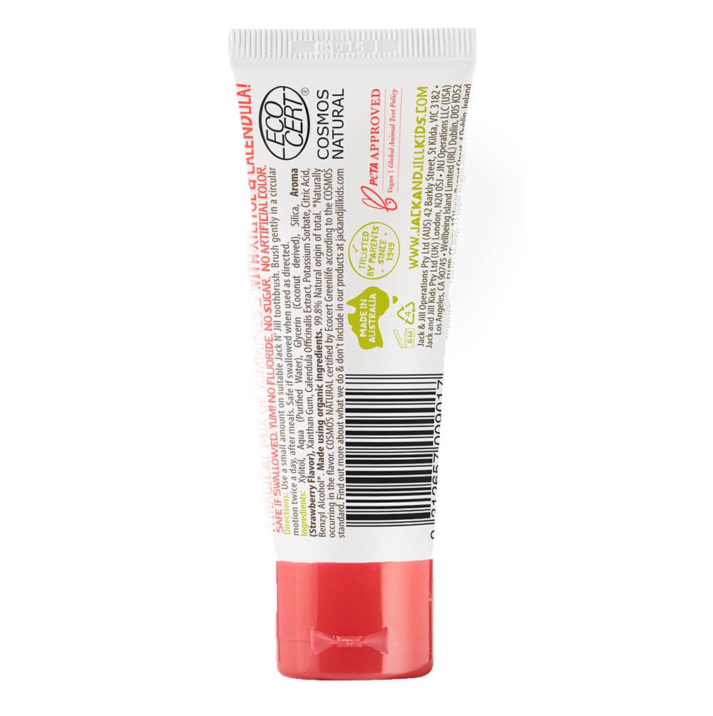 Jack N' Jill Kids - Jack N' Jill Tooth Buddy Pack - Strawberry + Kids Toothbrush