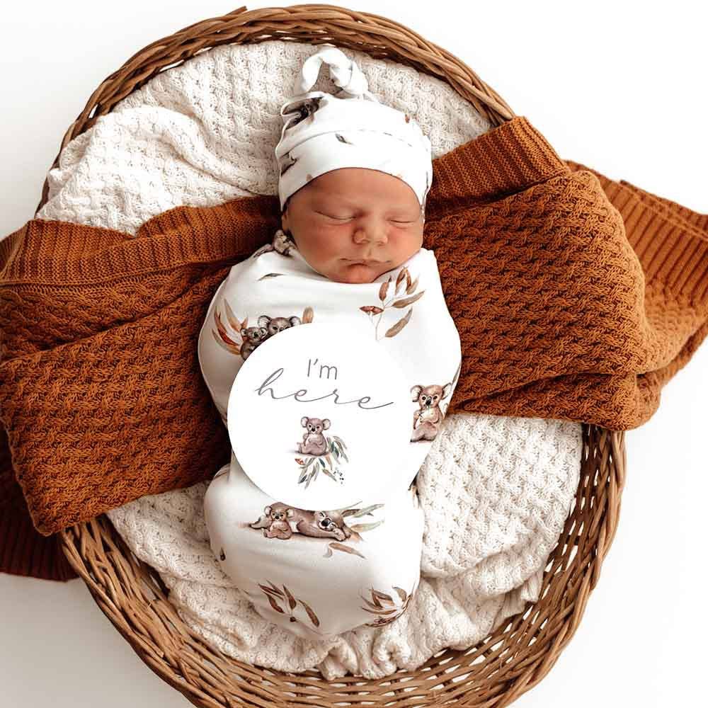 Snuggle Hunny - Koala Organic Knotted Beanie