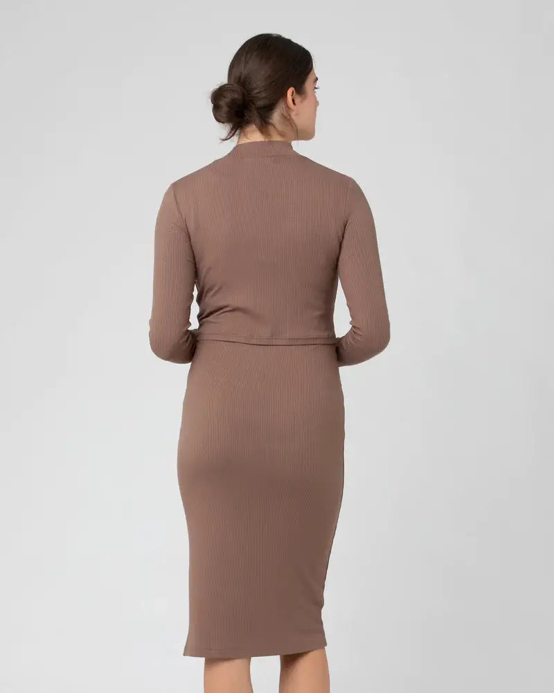 Ripe Maternity - Ruby Rib Nursing Dress