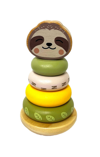 ToysLink - Wooden Sloth Stacking Toy