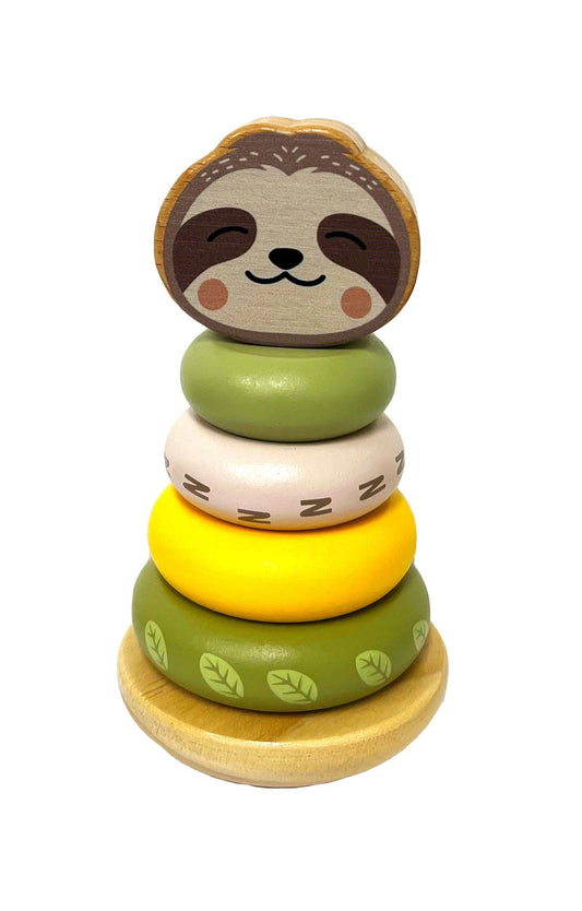 ToysLink - Wooden Sloth Stacking Toy