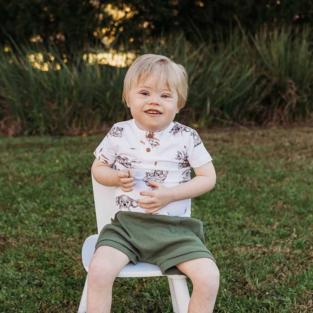Snuggle Hunny - Koala Short Sleeve Organic Bodysuit