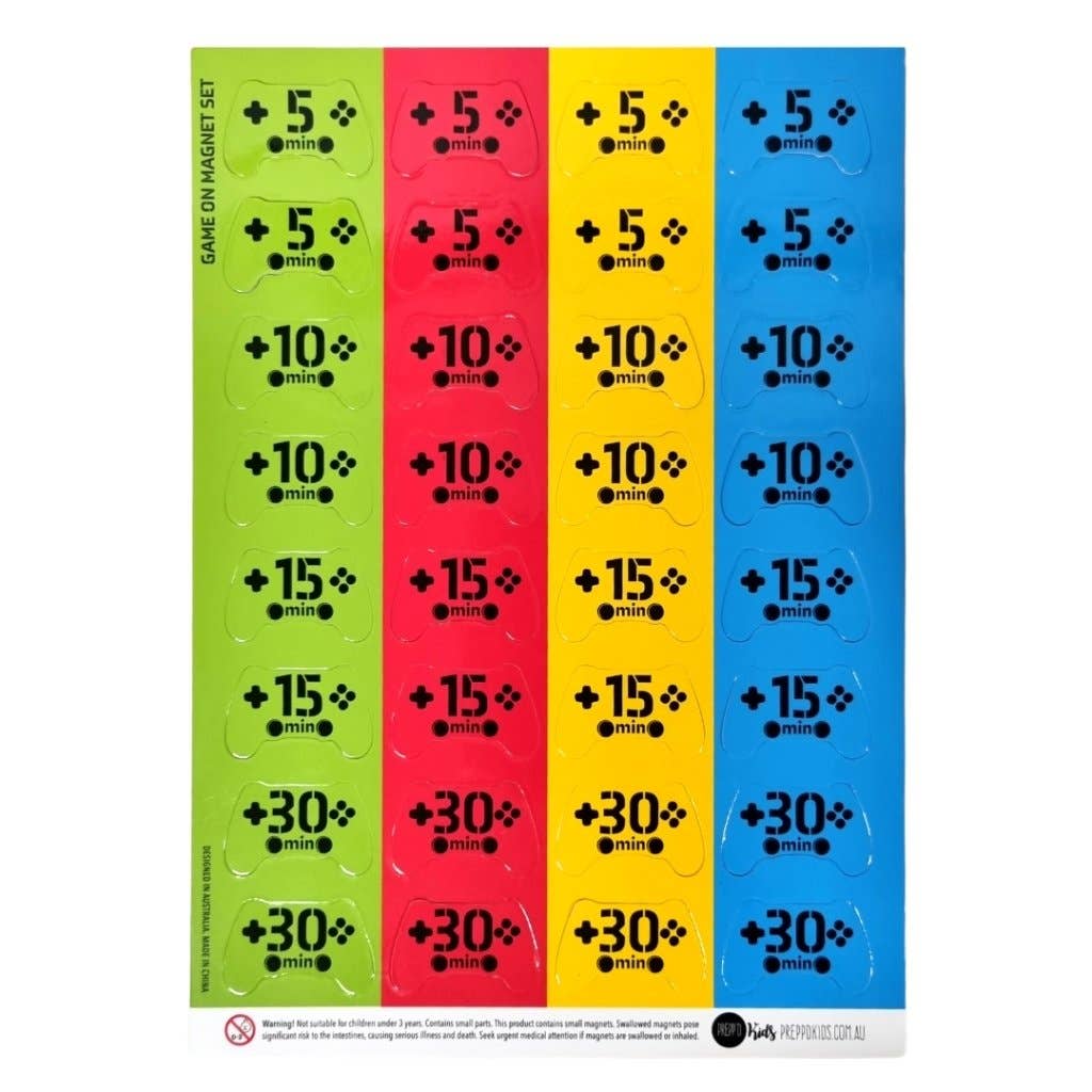 Prepp'd Kids - Game On Chore Chart (A4)