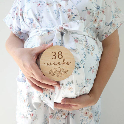Snuggle Hunny - Bloom Pregnancy Wooden Milestone Cards