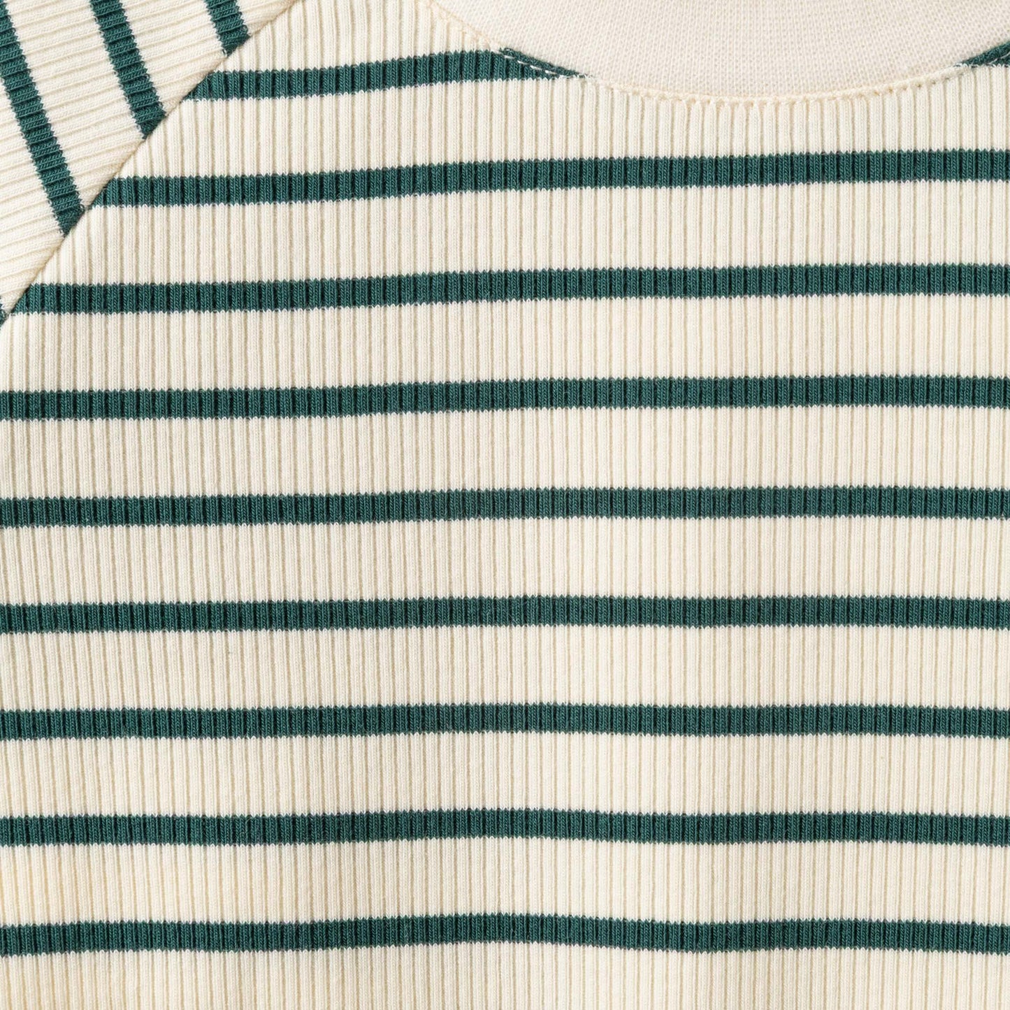 Designer Kidz - Jack Rib Stripe Top - Forest Green