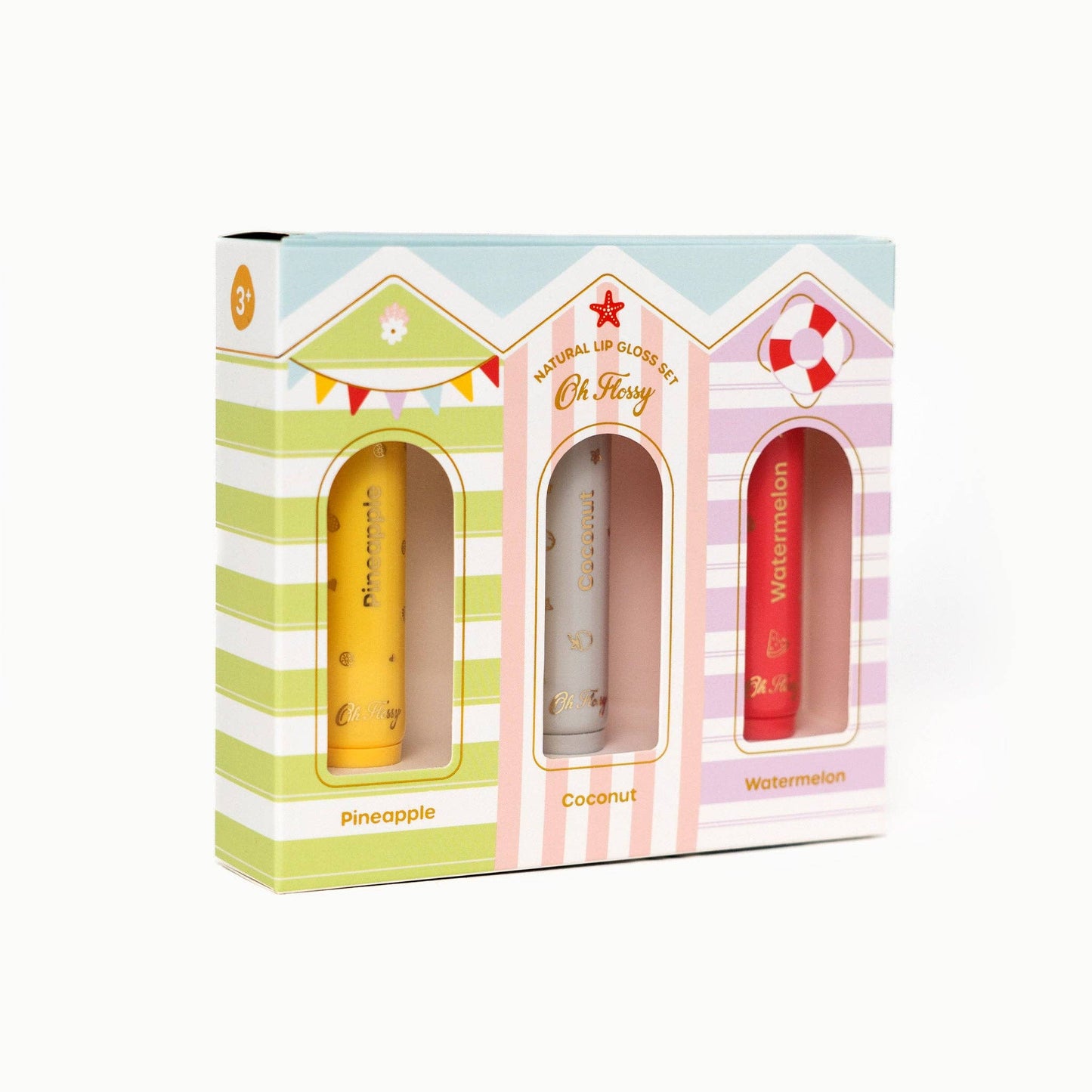 Oh Flossy - Beach Club Natural Lip Gloss Set