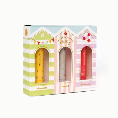 Oh Flossy - Beach Club Natural Lip Gloss Set