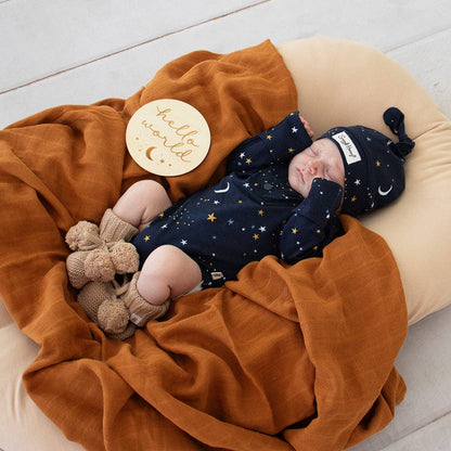 Snuggle Hunny - Hazelnut Organic Cotton Knit Booties