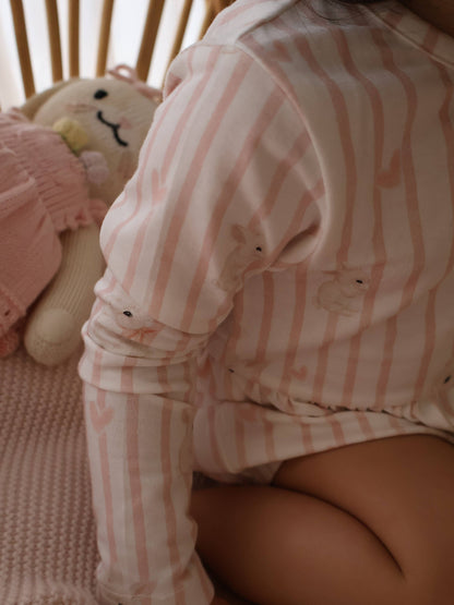 Elke & Indigo - Bamboo/Organic Cotton Romper - Bunny Love
