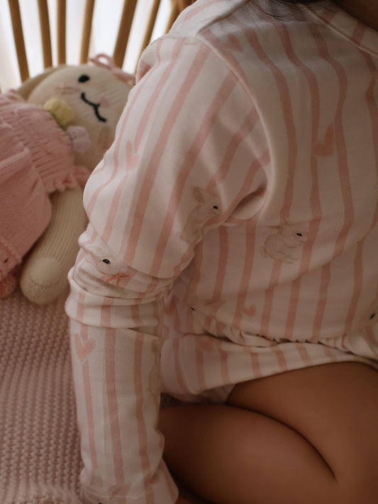 Elke & Indigo - Bamboo/Organic Cotton Romper - Bunny Love