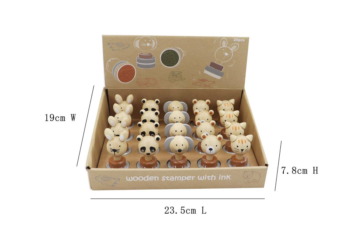 ToysLink - Wooden Animal Stamps