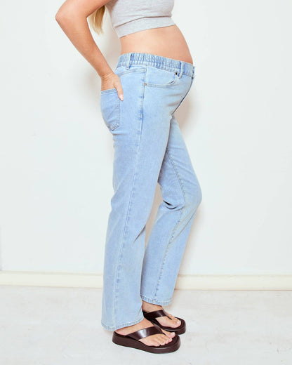 Soon Maternity - High Rise Straight Leg Jeans