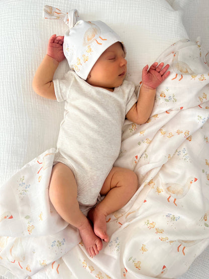 Bamboo Muslin Wrap Goosey Gander