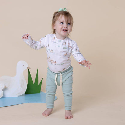 Snuggle Hunny - Duck Pond Long Sleeve Organic Bodysuit