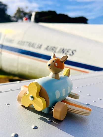 ToysLink - Onya Kids Wooden Kangaroo Airplane