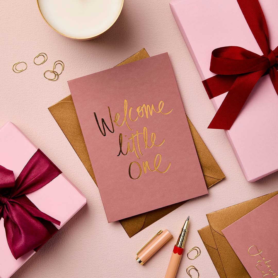 Gabrielle & Celine Greeting Cards - New Baby Card | Sustainable Foil Greeting Card
