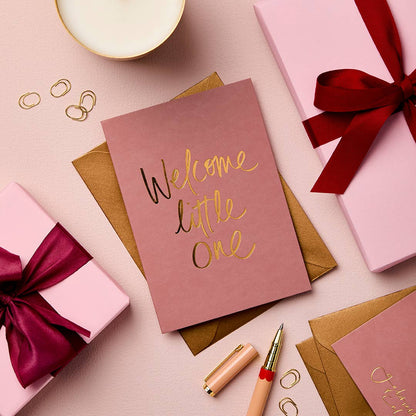 Gabrielle & Celine Greeting Cards - New Baby Card | Sustainable Foil Greeting Card