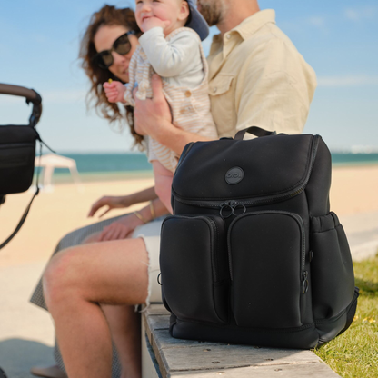 OiOi - Signature Nappy Backpack - Black Neoprene