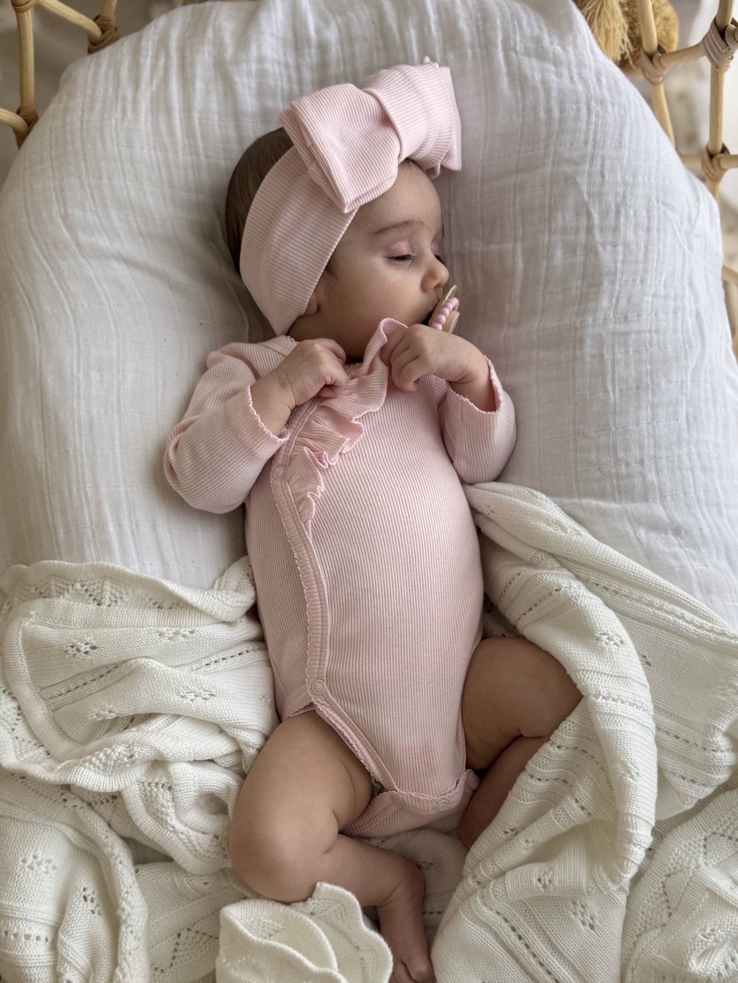Elke & Indigo - Organic Cotton Bodysuit - Blush