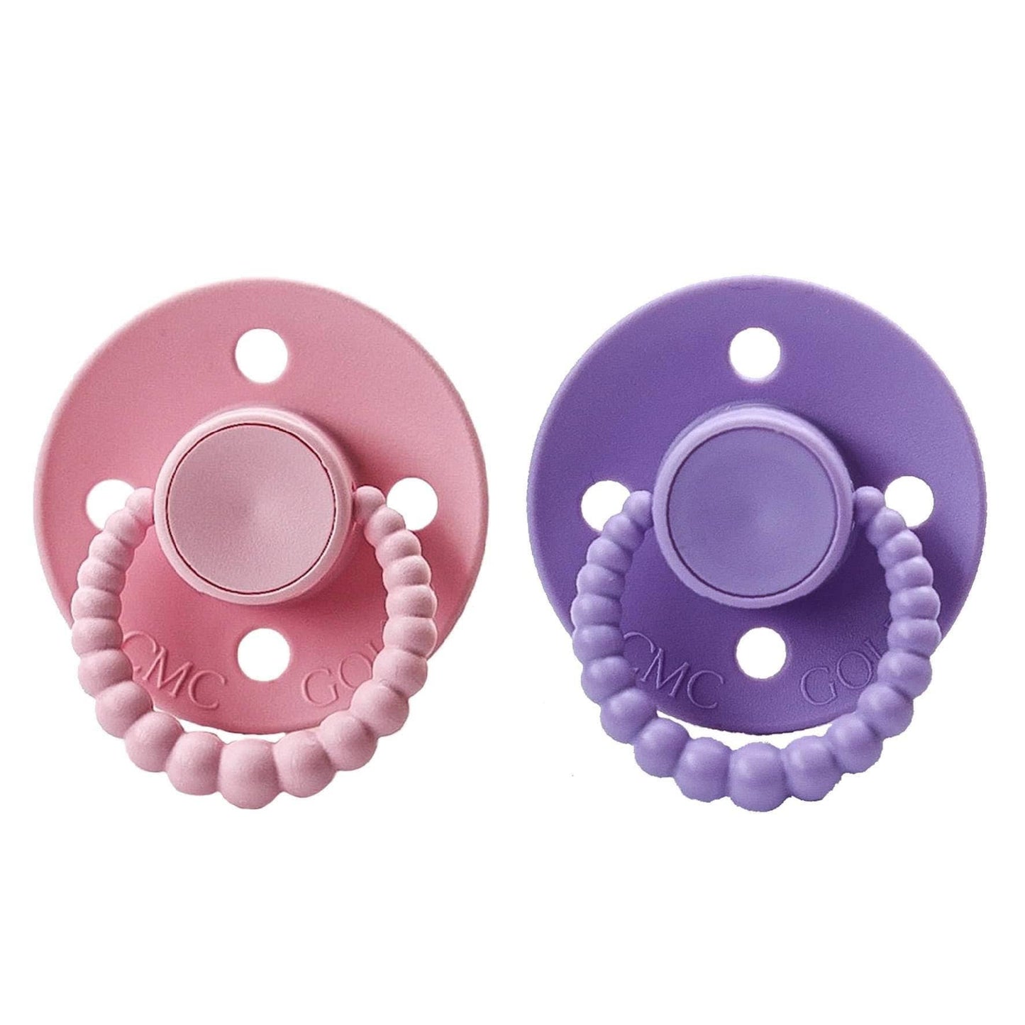 CMC Gold - CMC 'Bubble' Dummies Baby Pink + Lavender