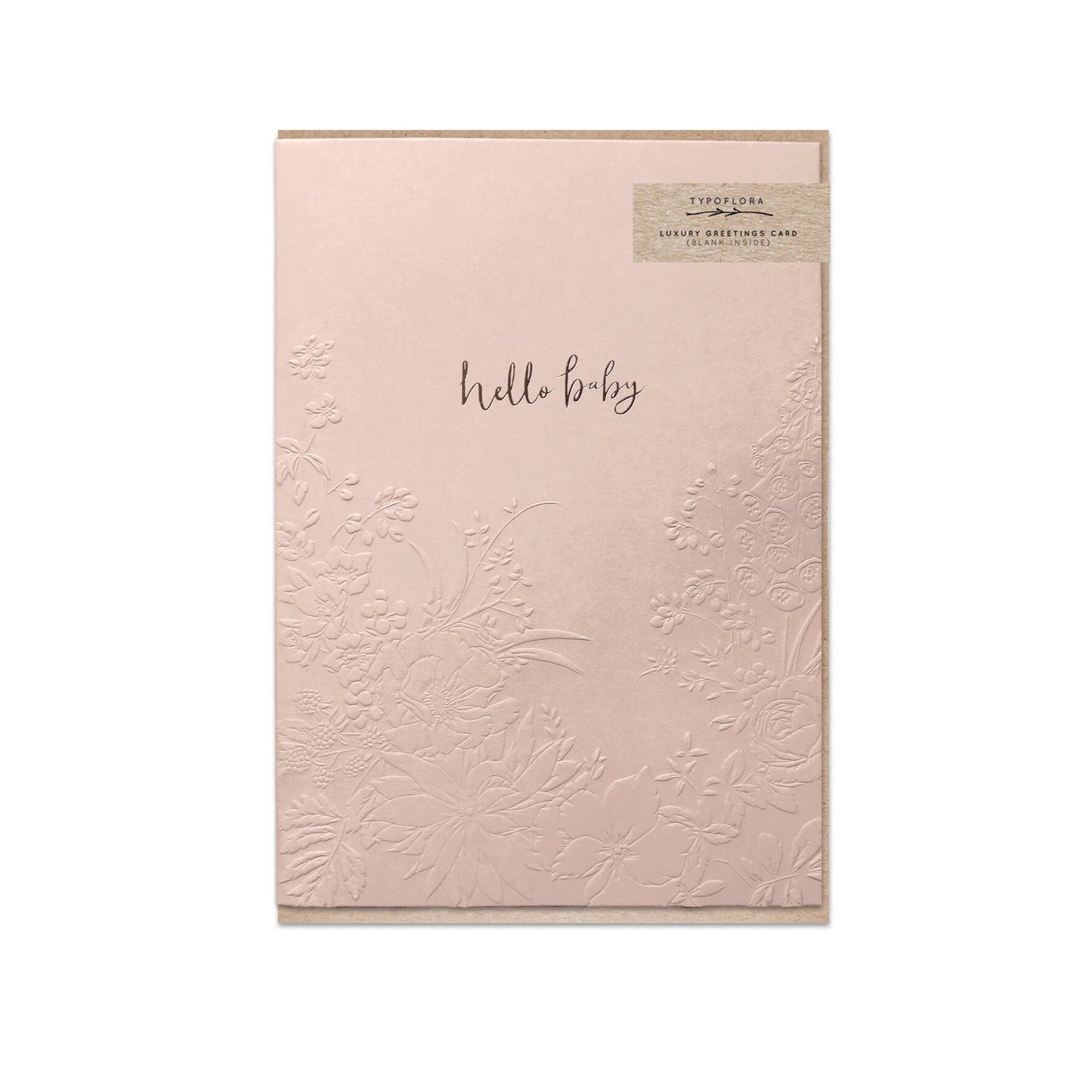 Typoflora - Shell Hello Baby Card