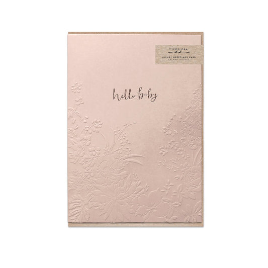 Typoflora - Shell Hello Baby Card