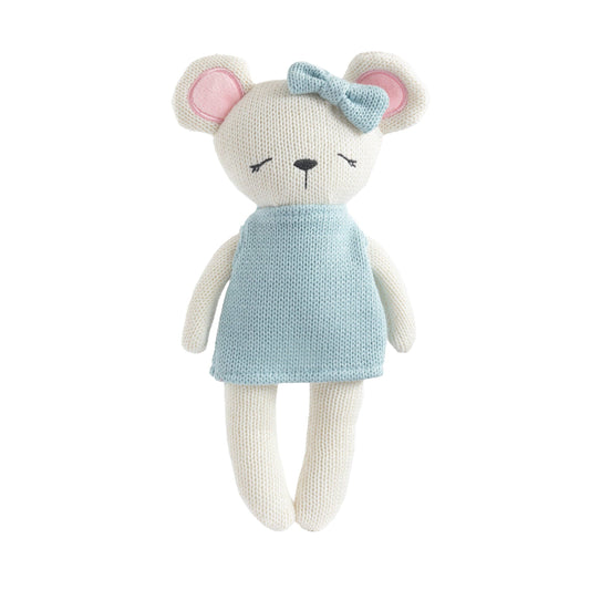 Living Textiles - Knitted Animal Toy- Molly the Mouse