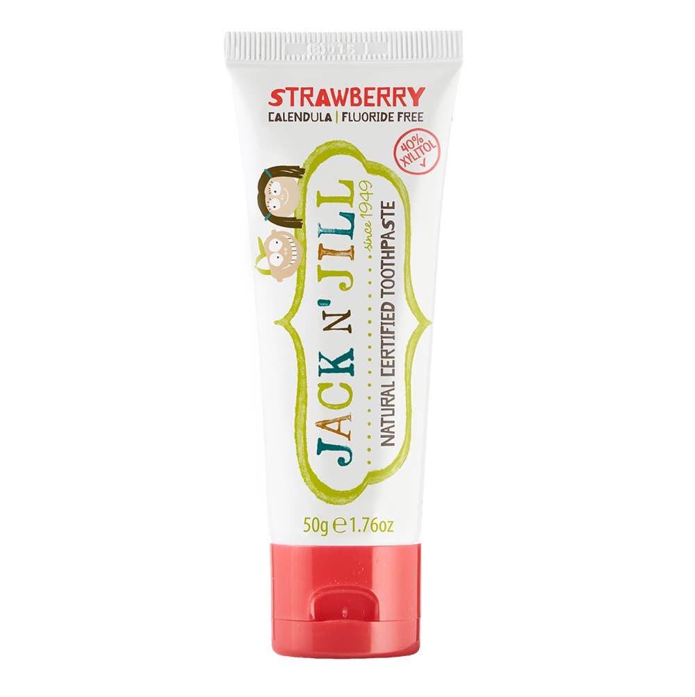 Jack N' Jill Kids - Jack N' Jill Tooth Buddy Pack - Strawberry + Kids Toothbrush