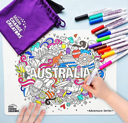 Little Change Creators - AUSTRALIA | Re-FUN-able™ Reusable Colouring + Doodle Mat
