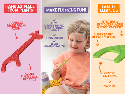 Jack N' Jill Kids - Jack N' Jill Biodegradable Floss Picks 30pcs