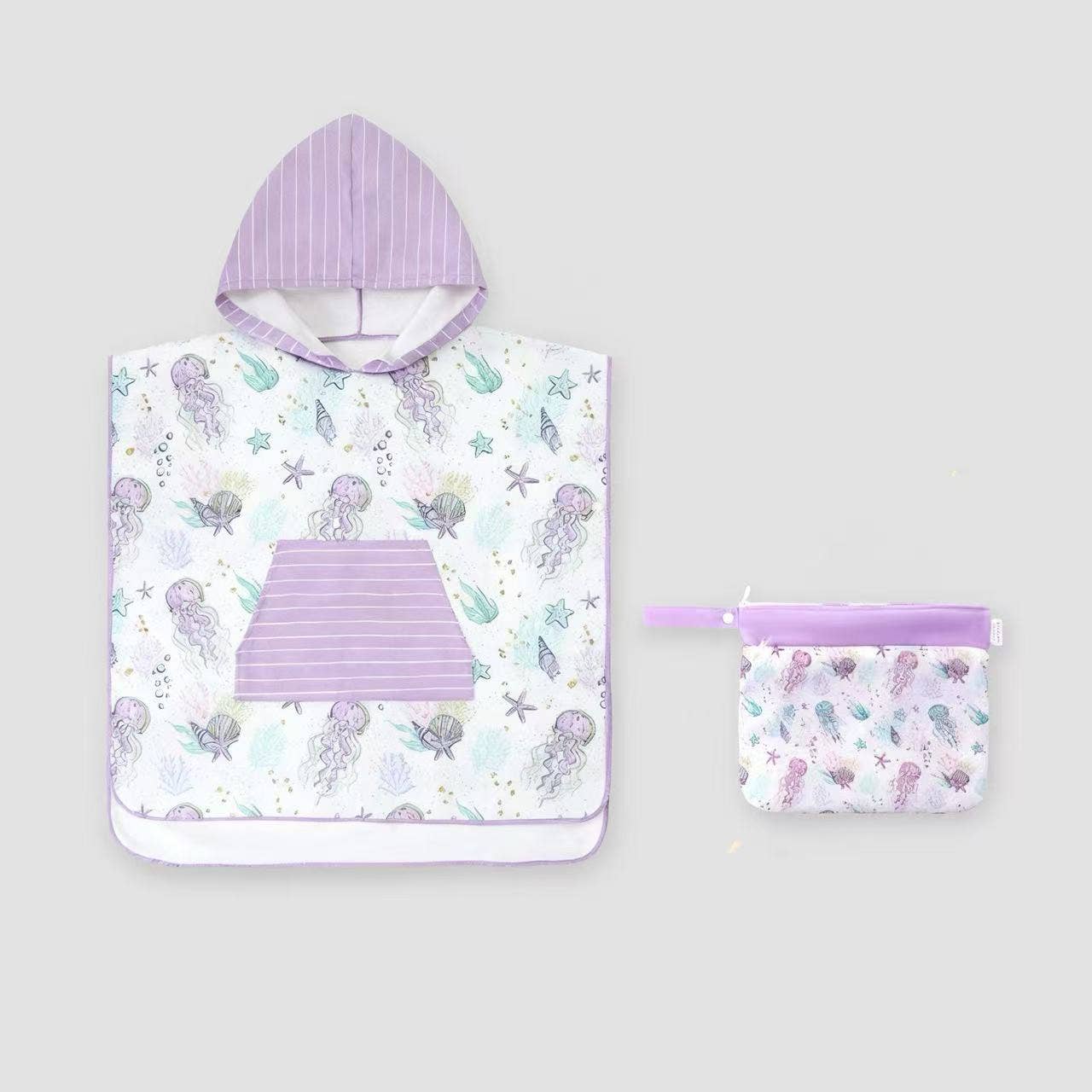 LESIMO -  Sand Free Kids Hooded Towel - Jelly Joy