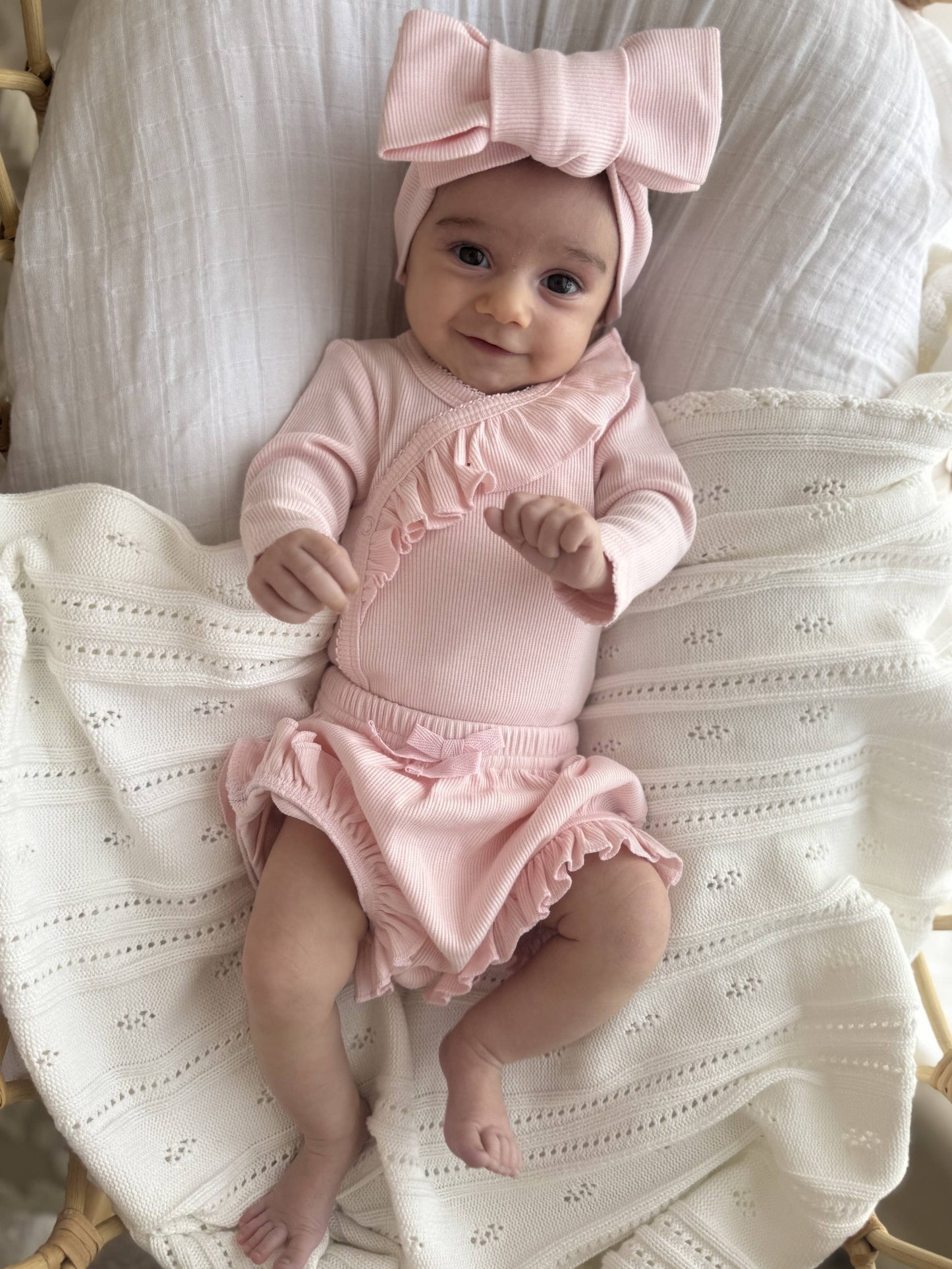 Elke & Indigo - Organic Cotton Bodysuit - Blush