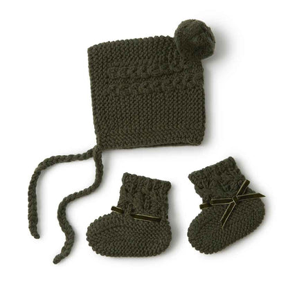 Snuggle Hunny - Olive Merino Wool Bonnet & Bonnets