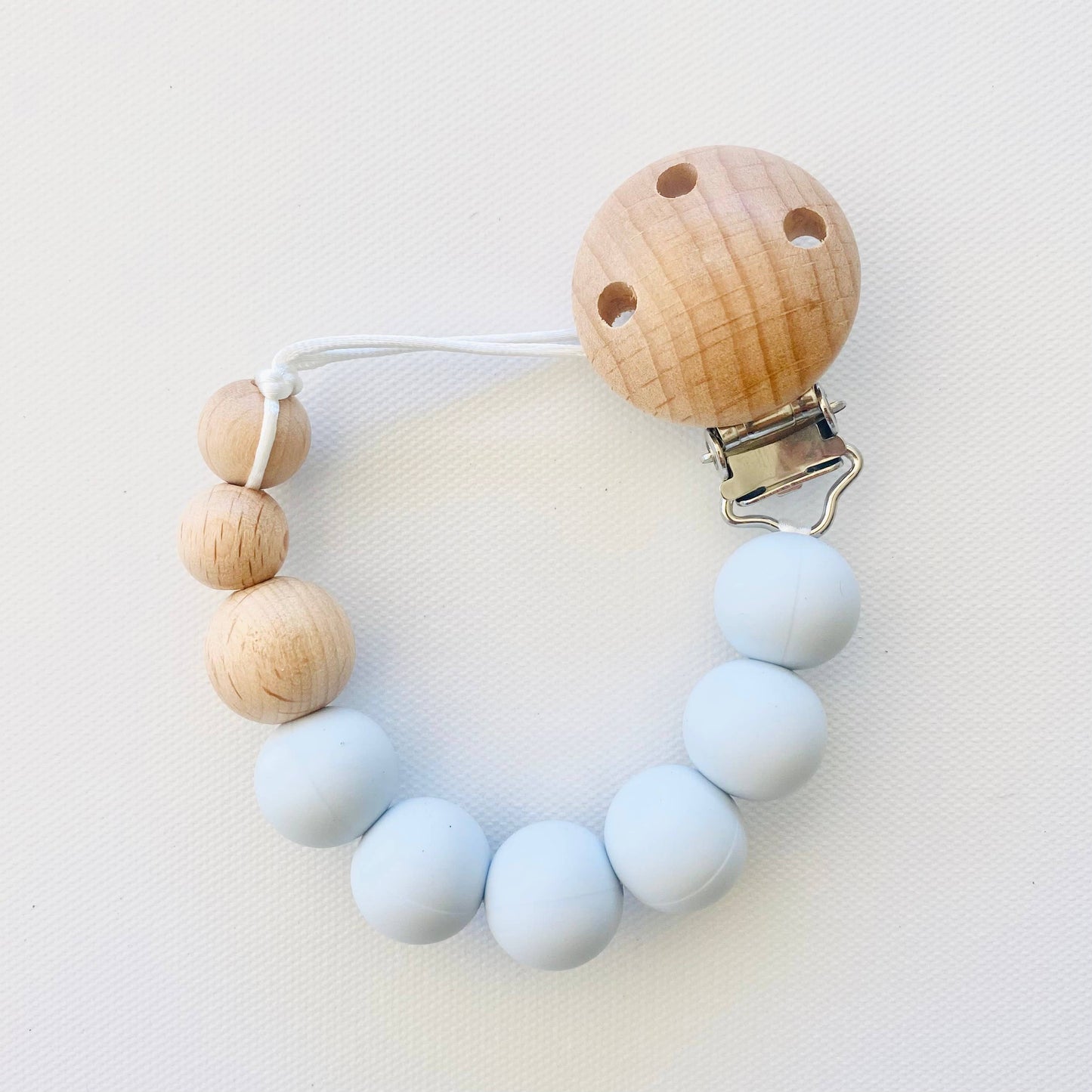Cuddle Bug & Co - Mini & Me Luxe Dummy Chain Ice Blue