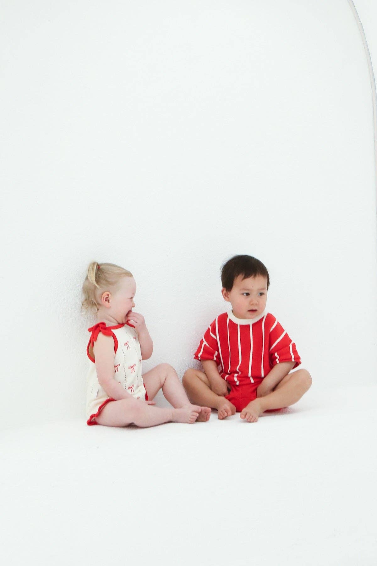 FRECKLES the label - Pre-Order Retro Stripe Knit SET | Winterberry