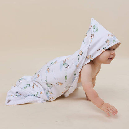 Snuggle Hunny - Duck Pond Organic Hooded Baby Towel