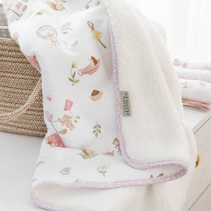 Living Textiles - Jersey Sherpa Pram Blanket - Whimsical Wonderland